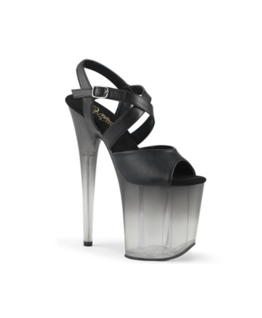 PLEASER - Flamingo - 822T Noir faux Cuir