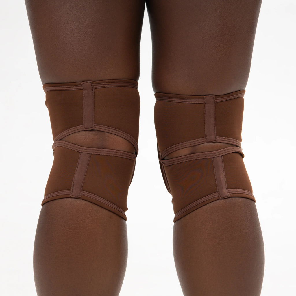 QUEEN WEAR - Genouillères classiques - Nude Cacao