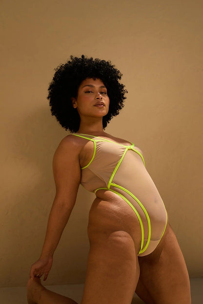 ROLLING - Body Vertigo - Beige/Jaune neon