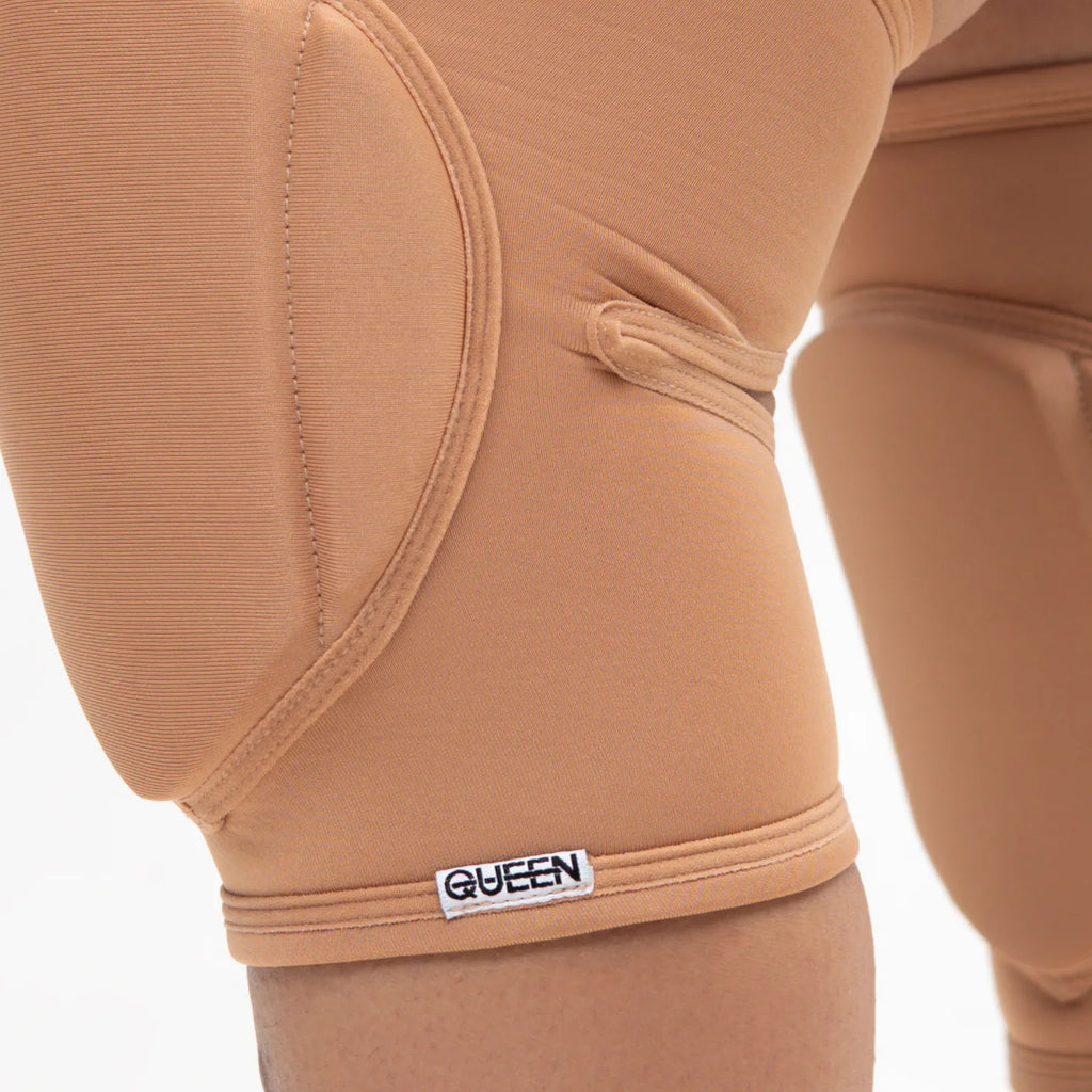 QUEEN WEAR - Genouillères classiques - Nude Caramel