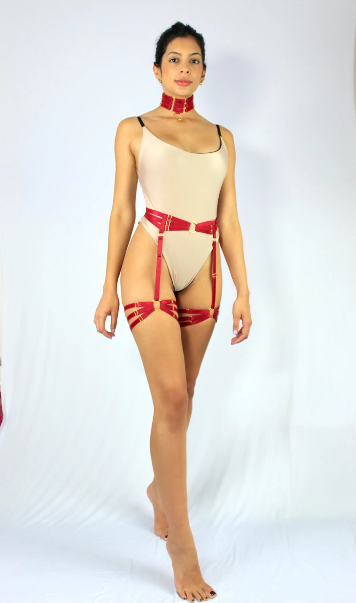 SORTE - Harnais Bas Athena - Rouge