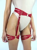 SORTE - Harnais Bas Athena - Rouge