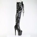 PLEASER - Flamingo - 3021GP - Black Glitter