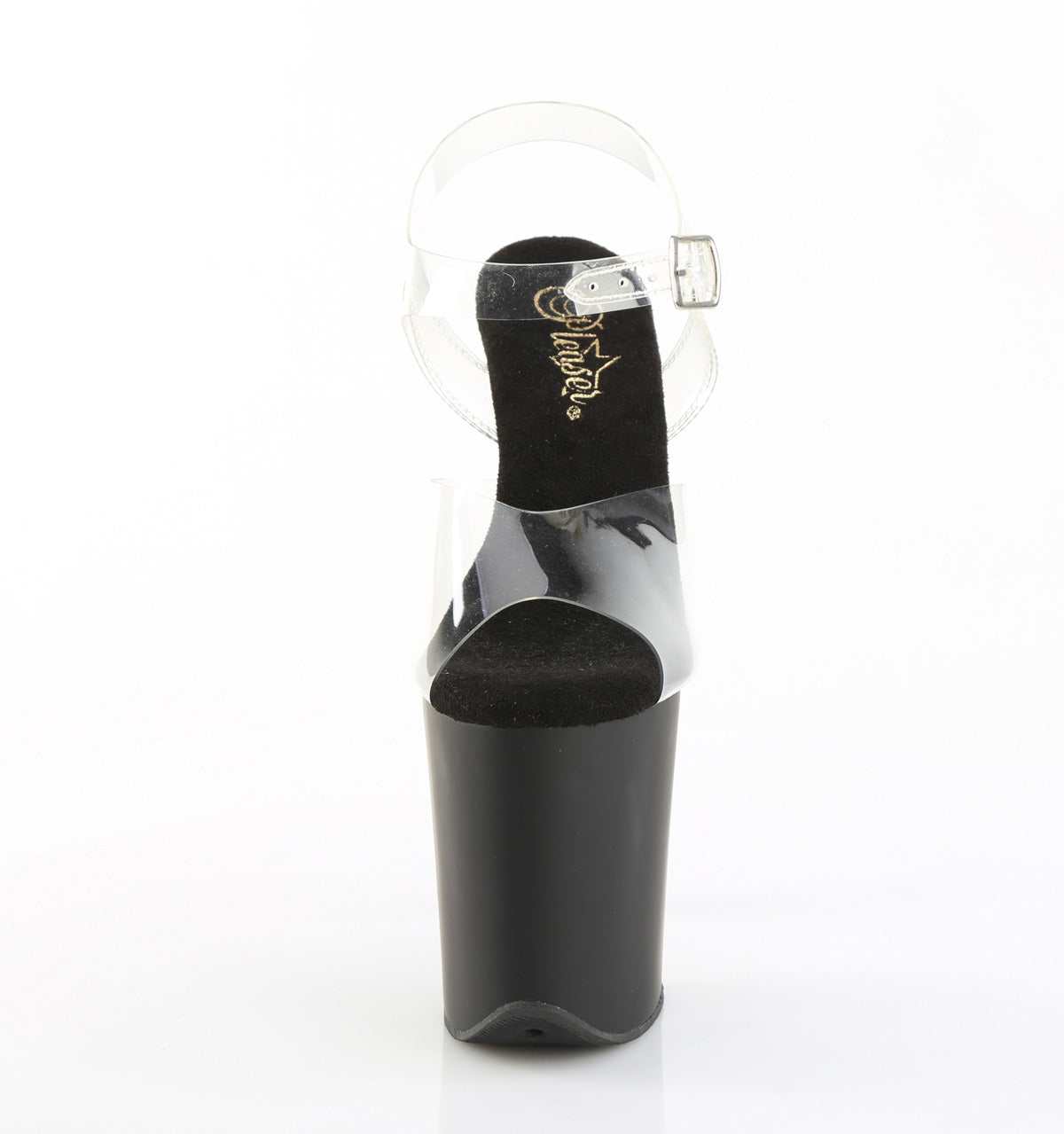 PLEASER - Flamingo - 808 Transparent/Matte Black