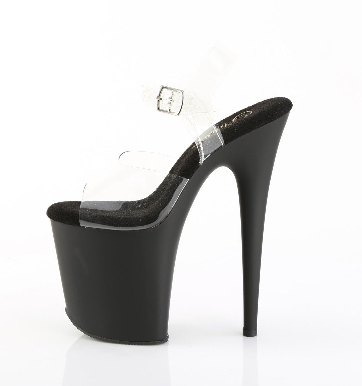 PLEASER - Flamingo - 808 Transparent/Matte Black