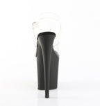 PLEASER - Flamingo - 808 Transparent/Noir Mat