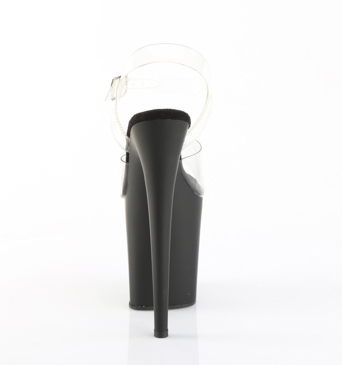 PLEASER - Flamingo - 808 Transparent/Matte Black