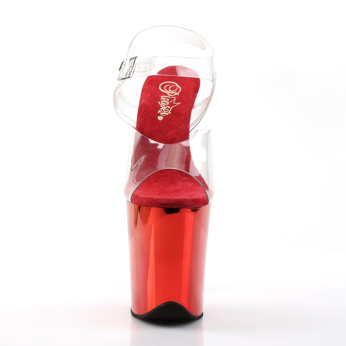 PLEASER - Flamingo - 808 - Chrome Red