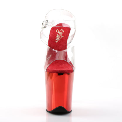 PLEASER - Flamingo - 808 - Rouge Chrome