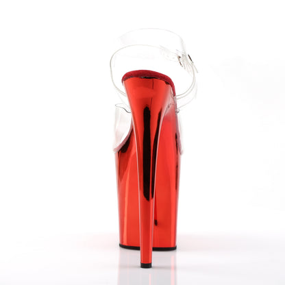 PLEASER - Flamingo - 808 - Rouge Chrome