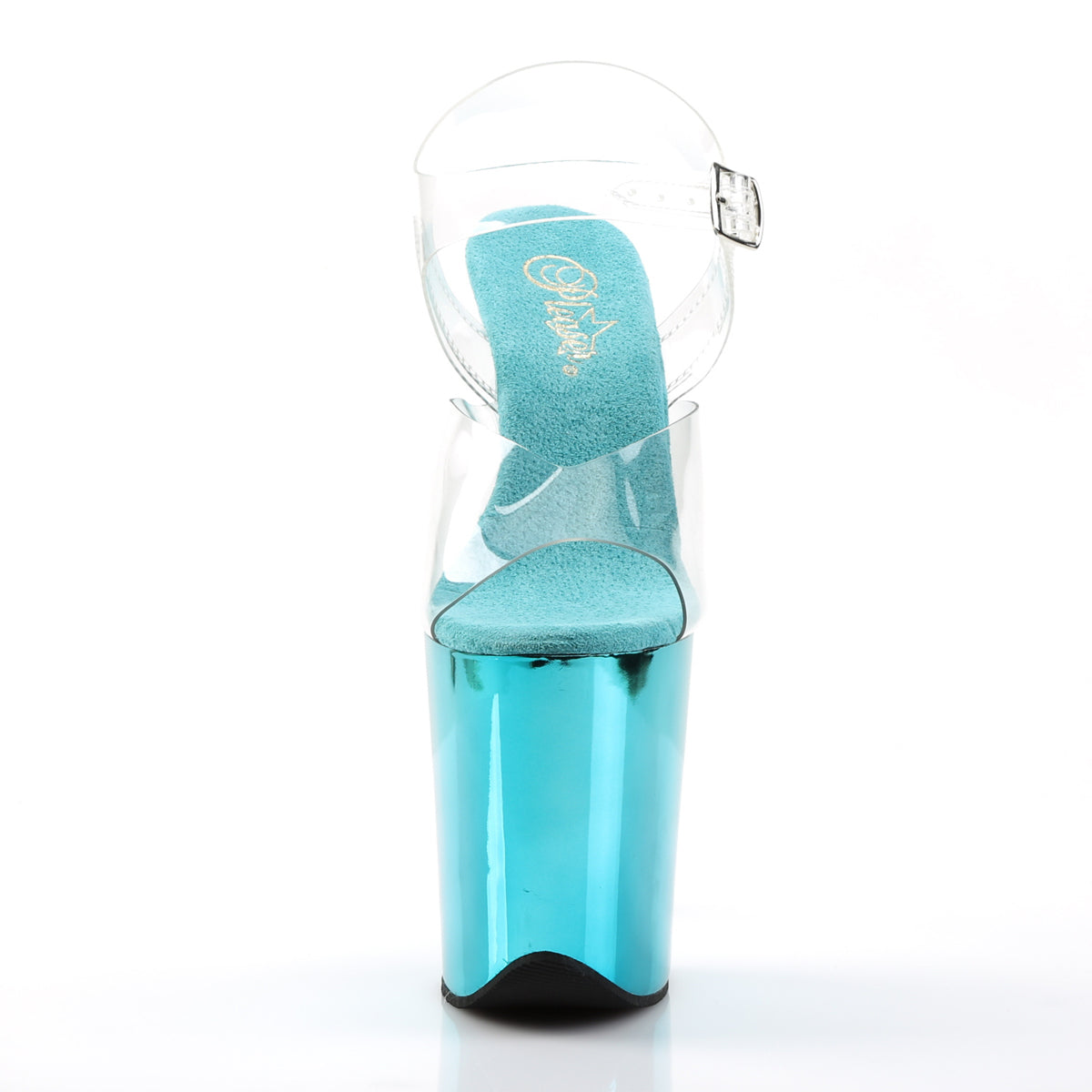 PLEASER - Flamingo - 808 - Turquoise Chrome