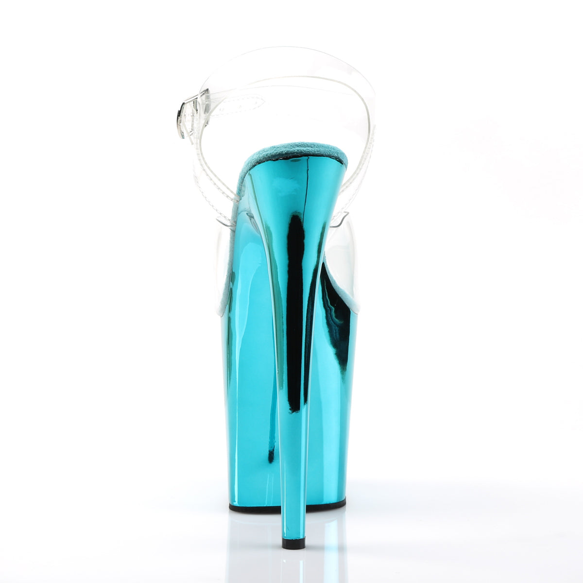 PLEASER - Flamingo - 808 - Turquoise Chrome