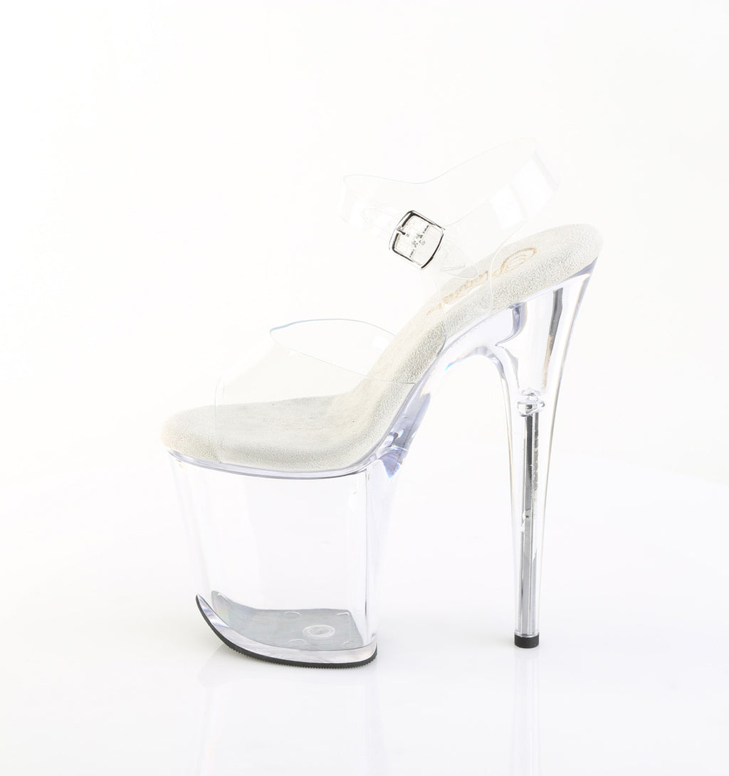 PLEASER - Flamingo - 808prem - Clear/Blanc