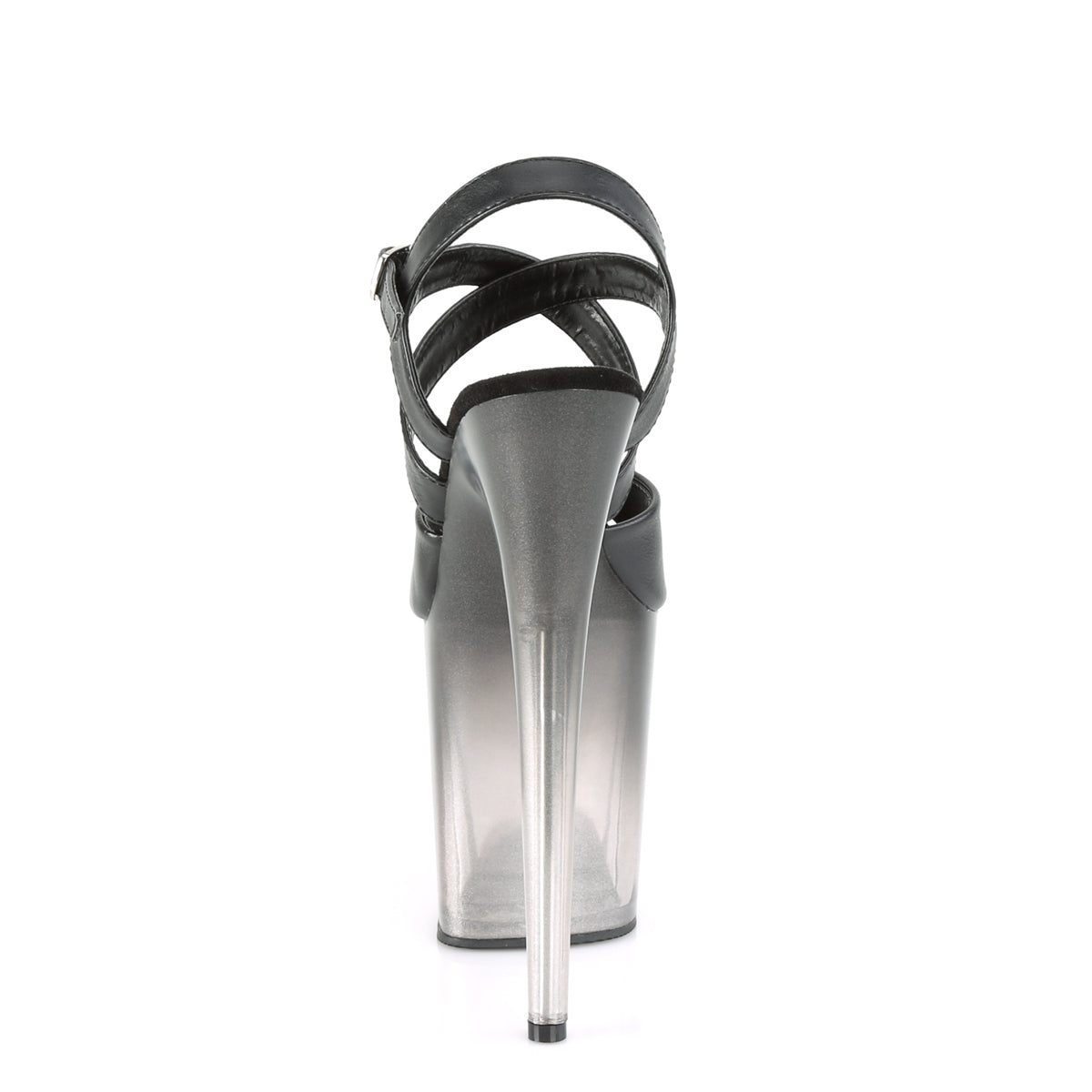 PLEASER - Flamingo - 822T Black faux leather