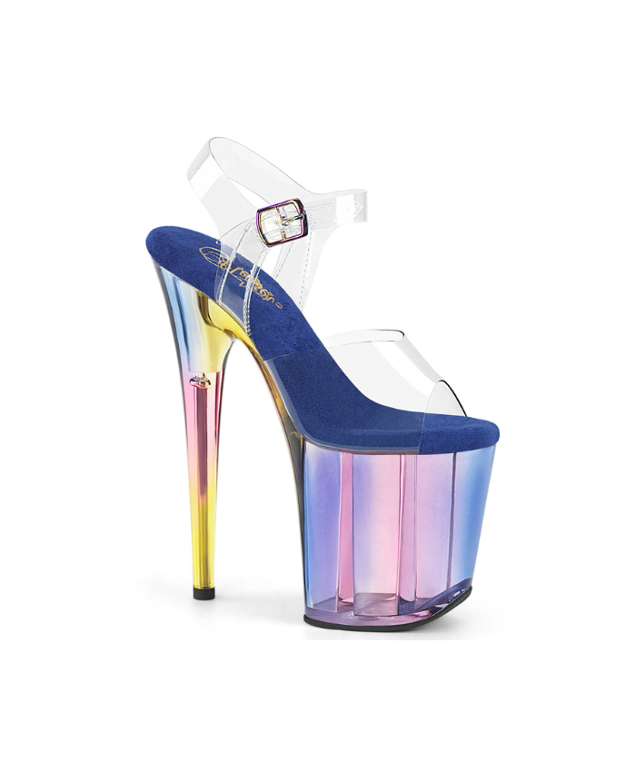 PLEASER - Flamingo - 808HT - Blue Multi Tinted
