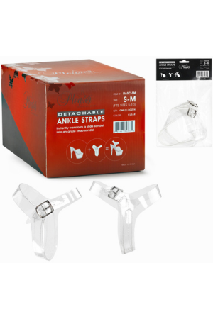 PLEASER - Sangles de cheville amovibles transparentes