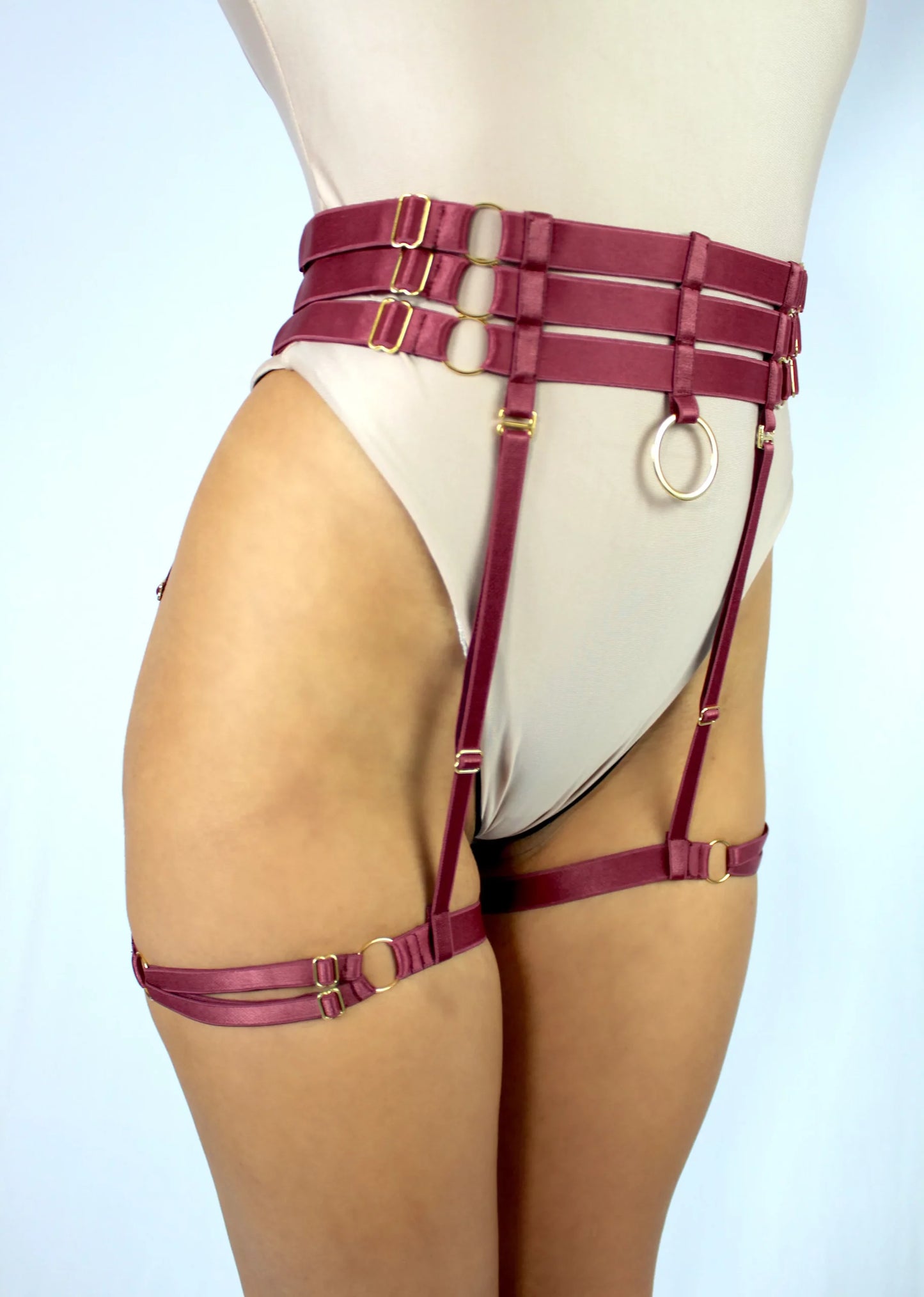SORTE - Harnais Bas Venus Burgundy
