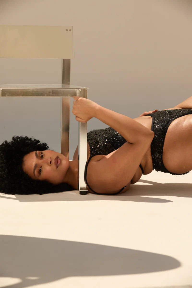 ROLLING - Bas vento - Noirs à sequins