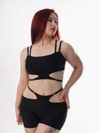 DRESS IN UP ART ATELIER - Pantalon 2-en-1 Skadi - Noir