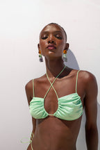 HOTCAKES - Eurydice Top Bikini - Aquamarine