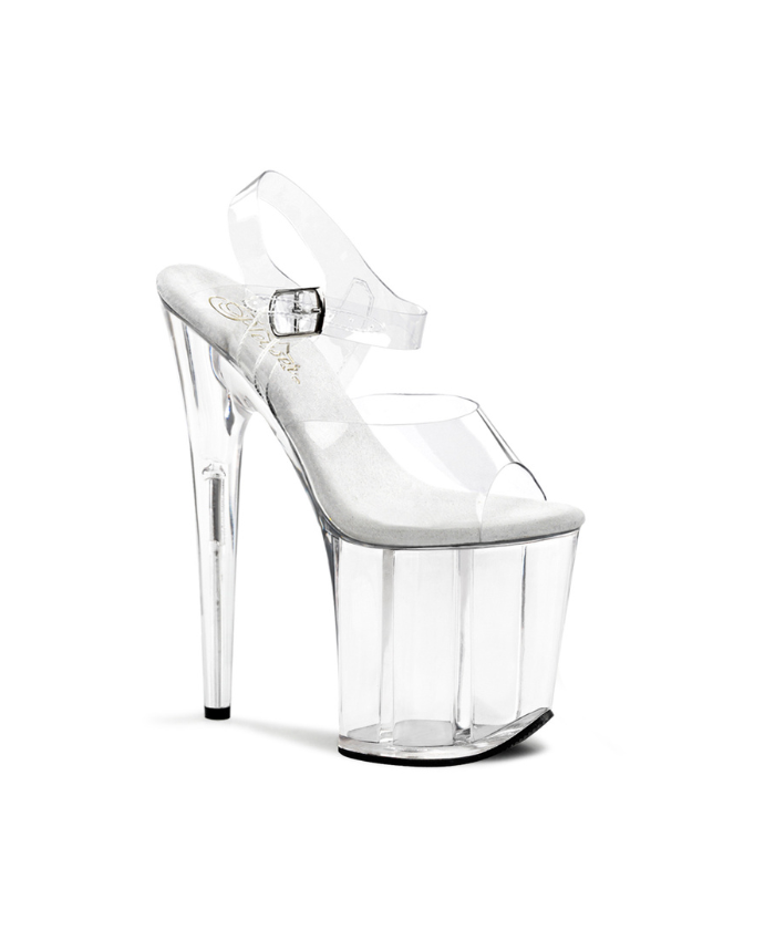 PLEASER - Flamingo - 808 - Clear