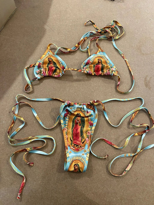 ANGRY DOLLZ - Holy mary bikini mustard