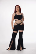 DRESS IN UP ART ATELIER - Pantalon 2-en-1 Skadi - Noir