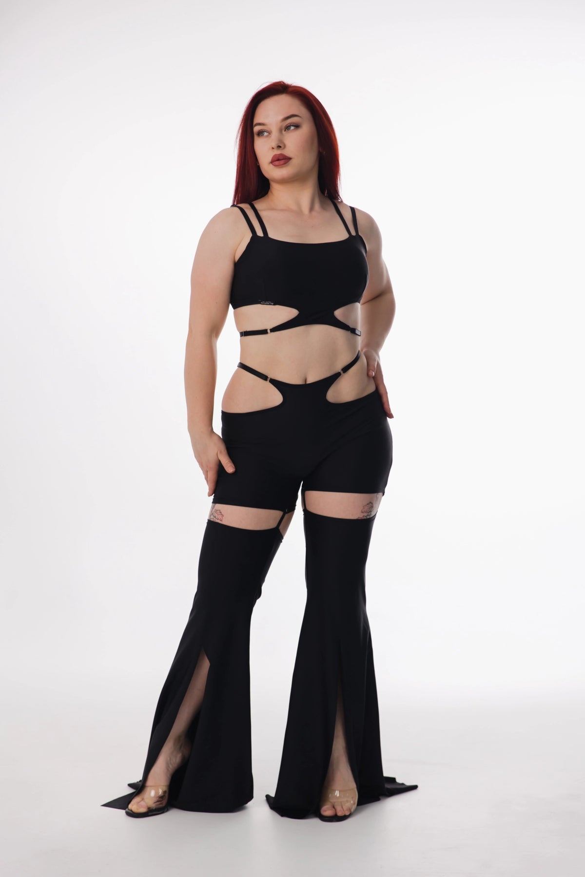 DRESS IN UP ART ATELIER - Pantalon 2-en-1 Skadi - Noir